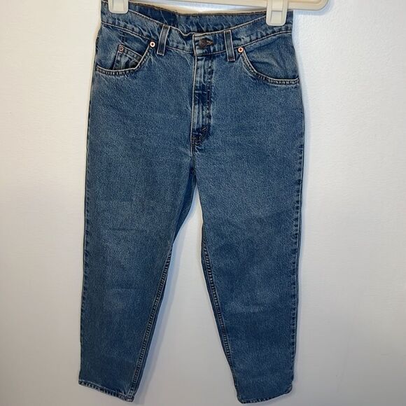 Levi's Vintage Orange Tab 912 Slim Fit Tapered Leg Size Women's 10 Short - Picture 1 of 11